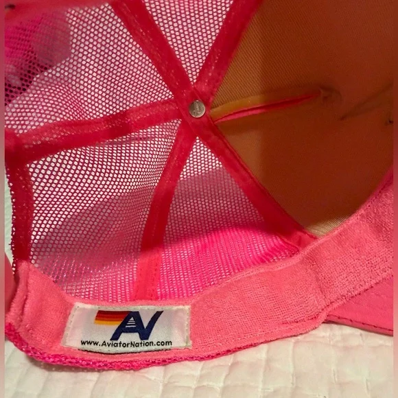 Aviator Nation Pink Mesh Cap - Picture 4 of 6